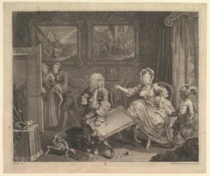 Il progresso di una prostituta, tavola 2, aprile 1732