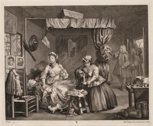 Il progresso di una prostituta, tavola 3