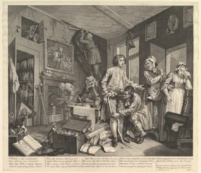 Il progresso di un libertino, Tavola 1, 25 giugno 1735