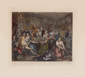 La carriera di un libertino, Piatto 3: La scena della taverna, ca 1735