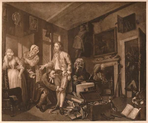 Il progresso di un libertino, scena I, 1735