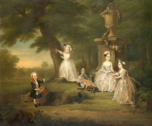 Una festa del tè per bambini, 1730