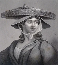 Una ragazza con i gamberi