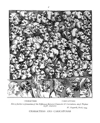 Personaggi e caricature, 1743