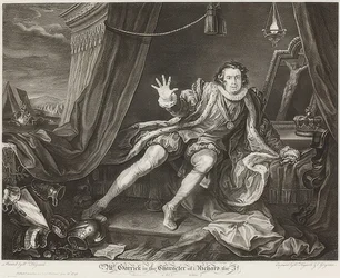 Garrick nel ruolo di Riccardo III