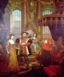 Enrico VIII introduce Anna Bolena a corte