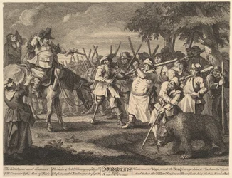Prima avventura di Hudibras Dodici grandi illustrazioni per Hudibras di Samuel Butler..., febbraio 1725-26
