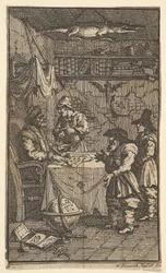 Hudibras visita Sidrophel Diciassette piccole illustrazioni per Hudibras di Samuel Butler