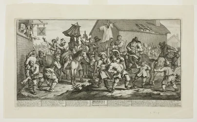 Hudibras e lo Skimmington, tavola sette di Hudibras