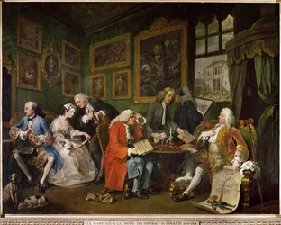 Mariage a la mode, serie di sei dipinti satirici (pittura su tela)
