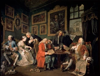 Matrimonio alla moda: 1, Il contratto matrimoniale, 1743