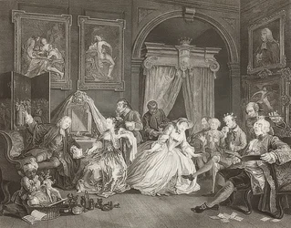 Marriage à la Mode, foglio 4: La toilette
