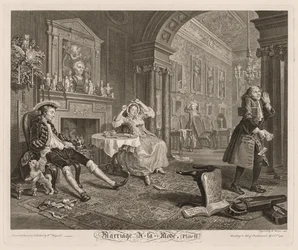 Matrimonio alla moda: Piatto II, 1745