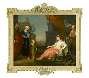 Mosè portato davanti alla figlia del Faraone, 1746
