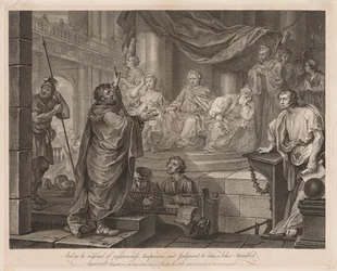 Paolo davanti a Felice Grande Piatto, 1752
