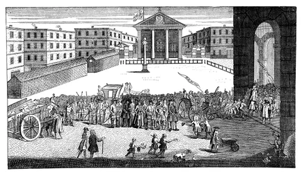 La gloria di Rich: o il suo ingresso trionfale a Covent Garden, 1732