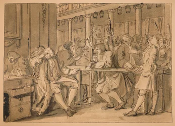 Schizzo per Industria e Ozio - Piatto X, 1747