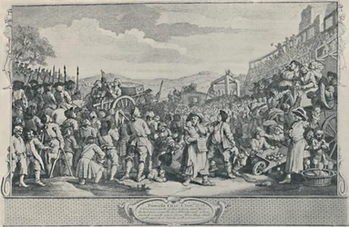 Il pigro apprendista giustiziato a Tyburn Dalla serie Industria e pigrizia, 1747, 1920