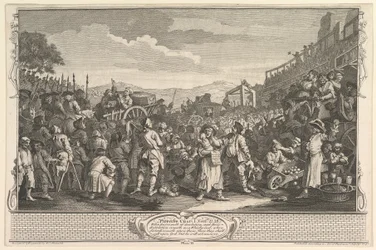 Il pigro apprendista giustiziato a Tyburn Industria e pigrizia, tavola 11, 30 settembre 1747