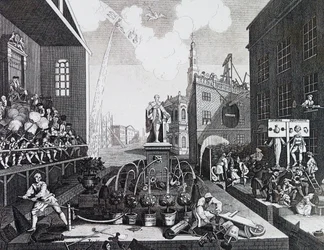 The Times. Tavola II 1762, di William Hogarth