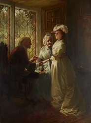 Una figlia che prende congedo