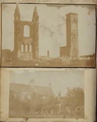 Torre di San Regolo e il Frontone Est della Cattedrale di St. Andrews dal Nord-Ovest