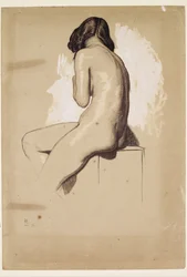 Nudo femminile - Studio di schiena