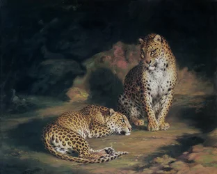 Una coppia di leopardi, 1845