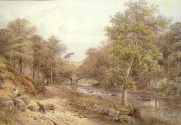 Cava vicino al fiume