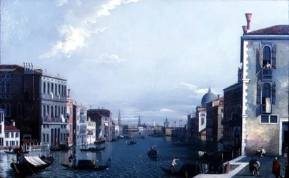 Il Canal Grande verso la Dogana e il Palazzo Ducale