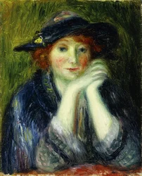 Studio di ritratto di una modella