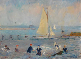 Paesaggio marino con sei bagnanti, Bellport