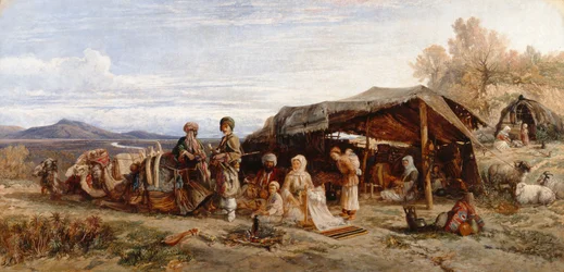 Un accampamento nel deserto