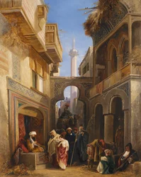Scena di strada al Cairo