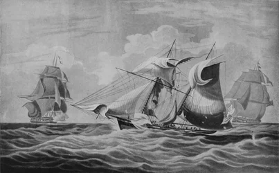 Cattura di una nave mercantile armata, c1813