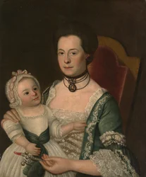 Mrs. Jacob Hurd e bambino, ca. 1762