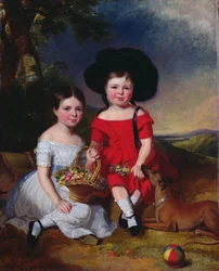 Annie e John Edward, figli di Thomas Rhodes di Leeds