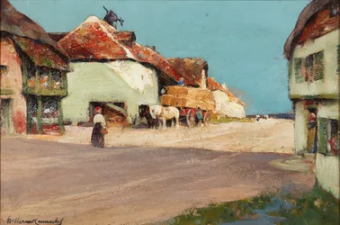 Carro di fieno, un villaggio in Normandia
