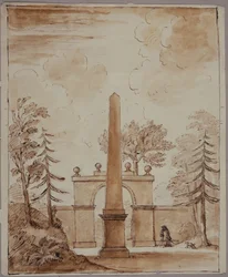 Chiswick, vista del cancello di Burlington Lane, l