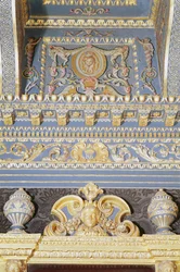 Dettaglio del soffitto nella Sala di Velluto Blu