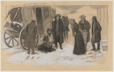 Schizzo per "Natale sul Fiume"