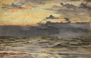 Studio per La spiaggia dopo una tempesta