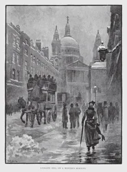 Ludgate Hill in una mattina d