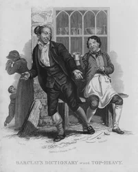 Dizionario di Barclays, parola: Top-heavy (incisione)