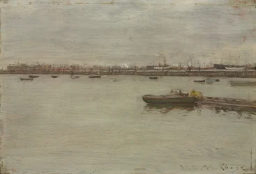 Giornata grigia nella baia