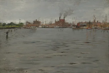 Scena del porto, Docks di Brooklyn