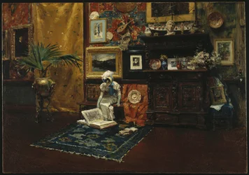 Interno dello studio, c.1882