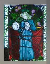 Menestrello con cembali, disegnato da William Morris