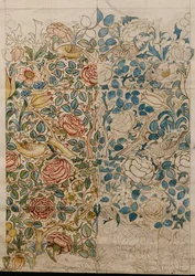 Rosa, disegno per chintz