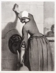 Ragazza alla fontana